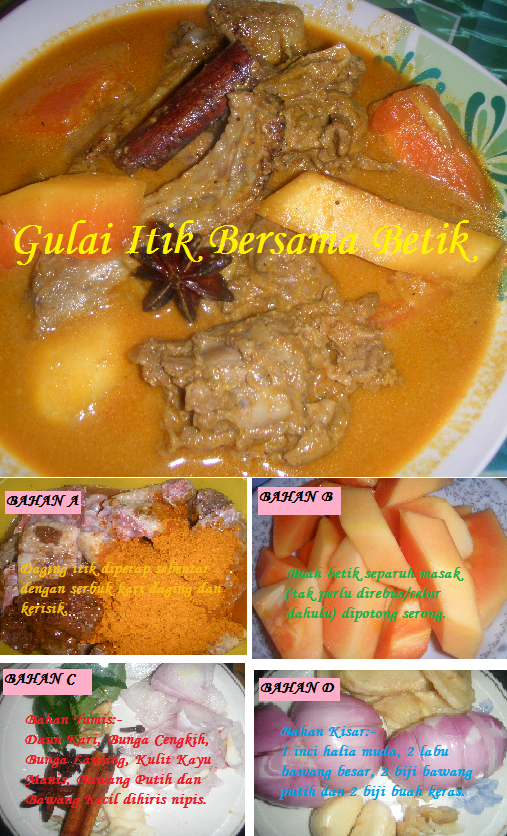 Buku Resepi Mama Gulai Itik Bersama Betik