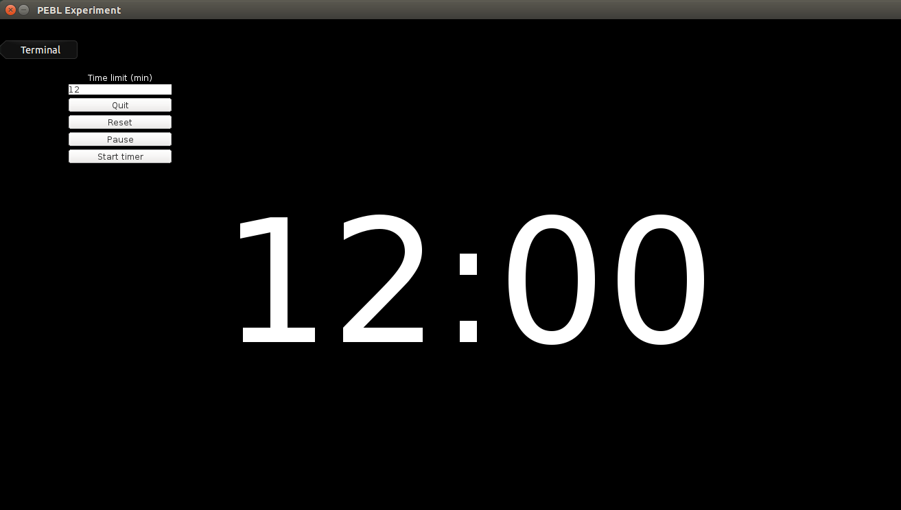 PEBL Blog A Simple Free Opensource conference presentation timer