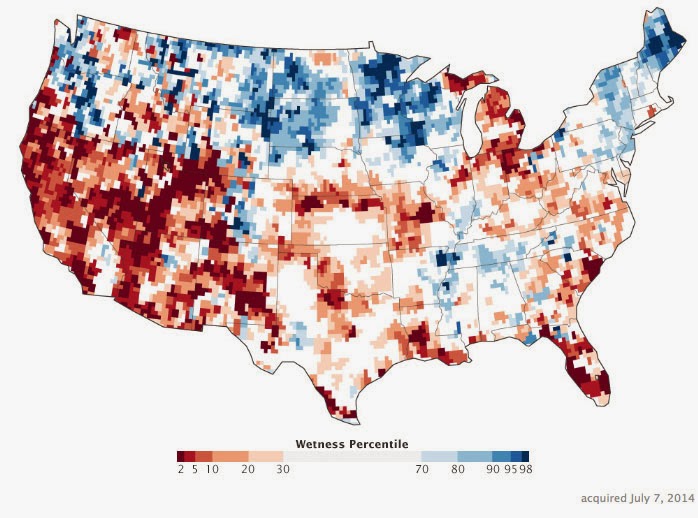 U.S. groundwater stores (Credit: NASA) Click to enlarge. U.S. groundwater stores (Credit: NASA) Click to enlarge.