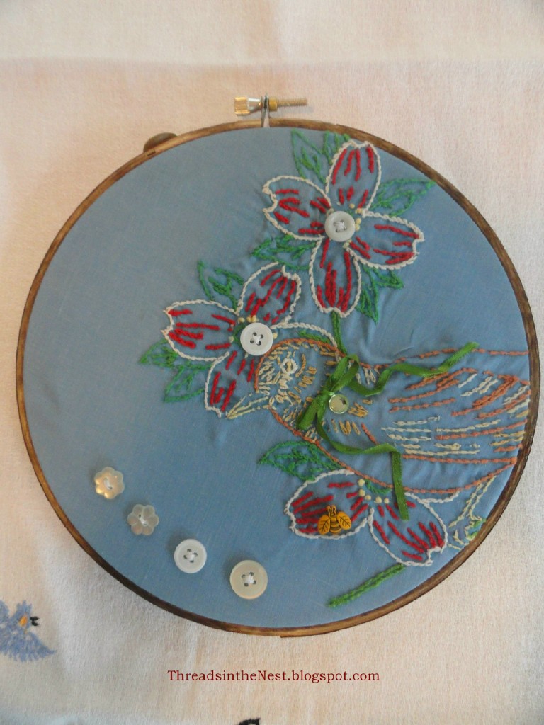 Threads in the Nest Decorative Embroidery Hoop Tutorial