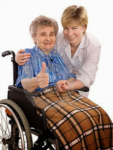 Granny in wheelchair