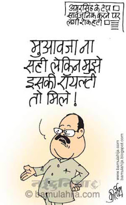 amarsingh cartoon, corruption cartoon, corruption in india, indian political cartoon