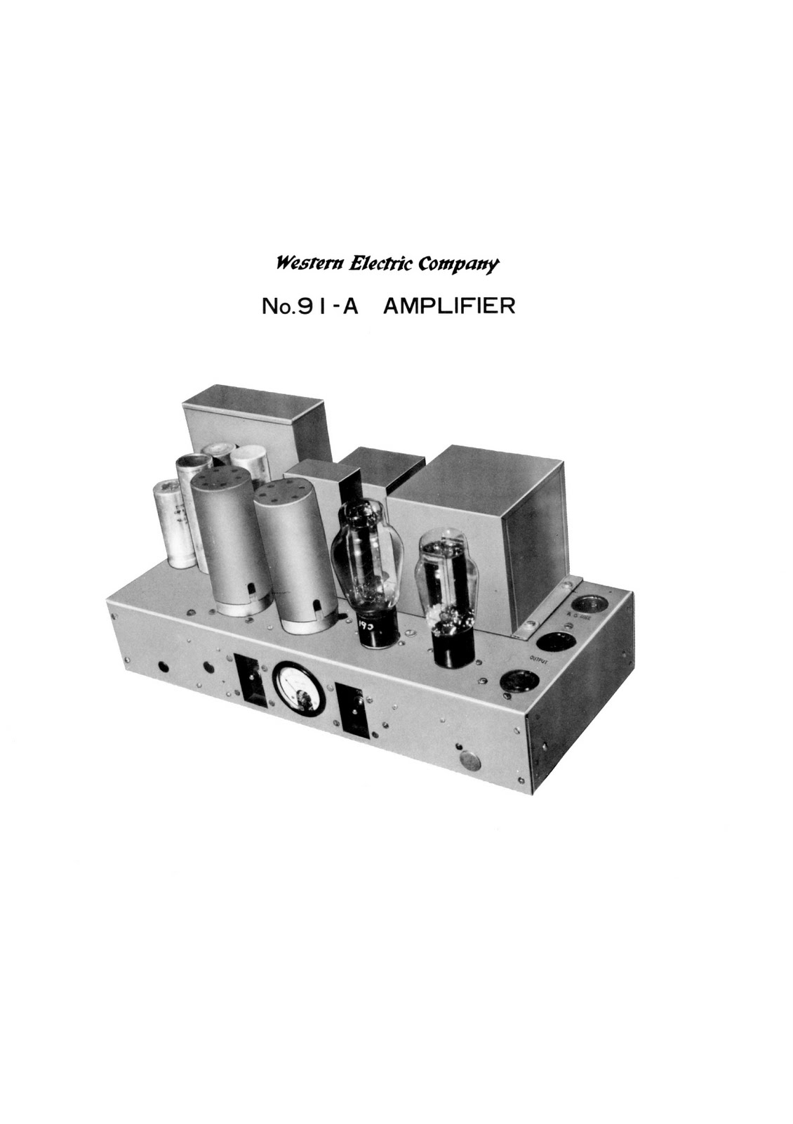 retro vintage modern hifi Western Electric Company No.91A