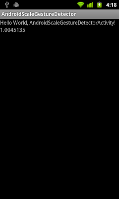 Detect pinch zoom using ScaleGestureDetector Detect pinch zoom using ScaleGestureDetector