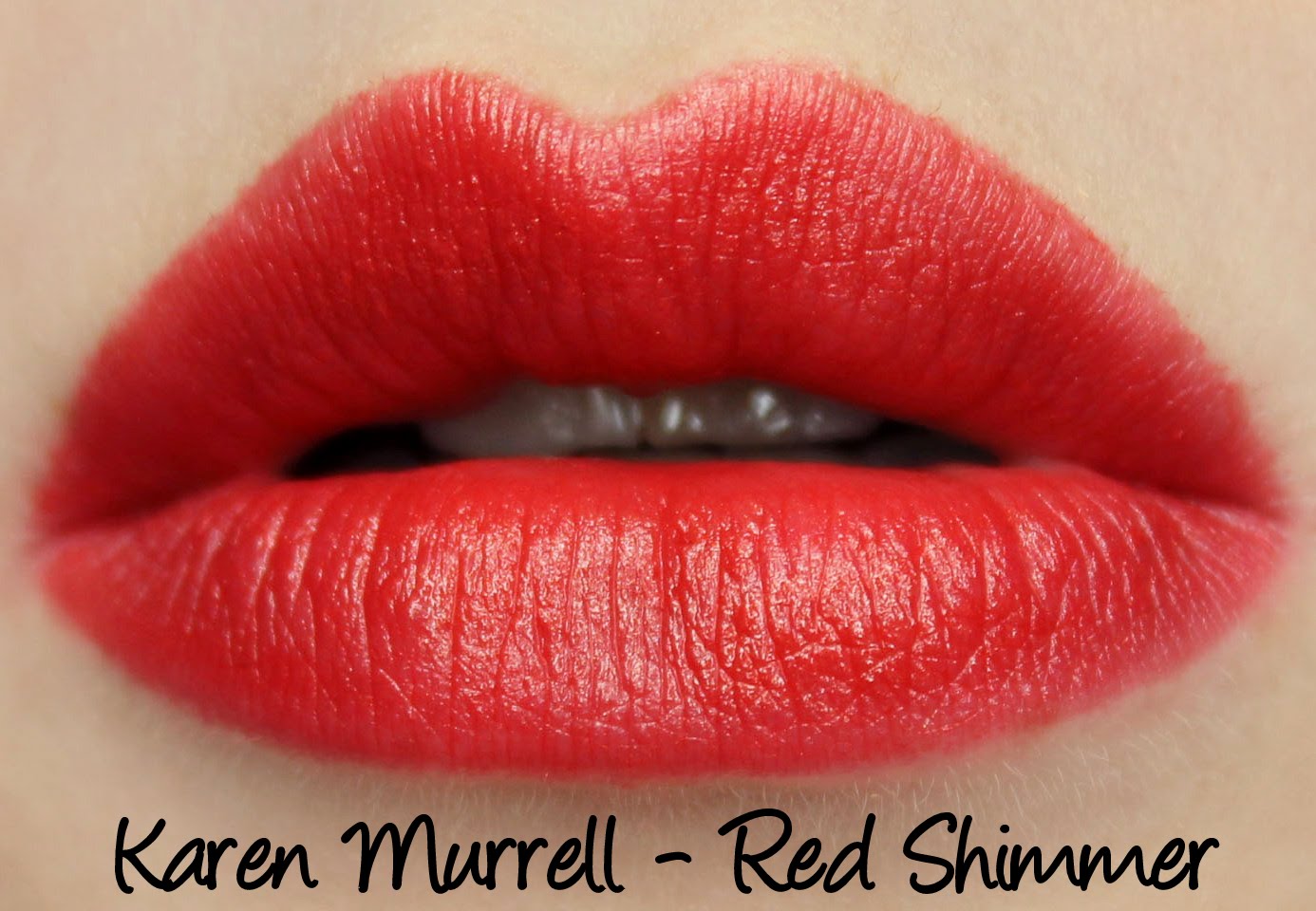Karen Murrell - Red Shimmer Lipstick Swatches & Review - Lani Loves(04)