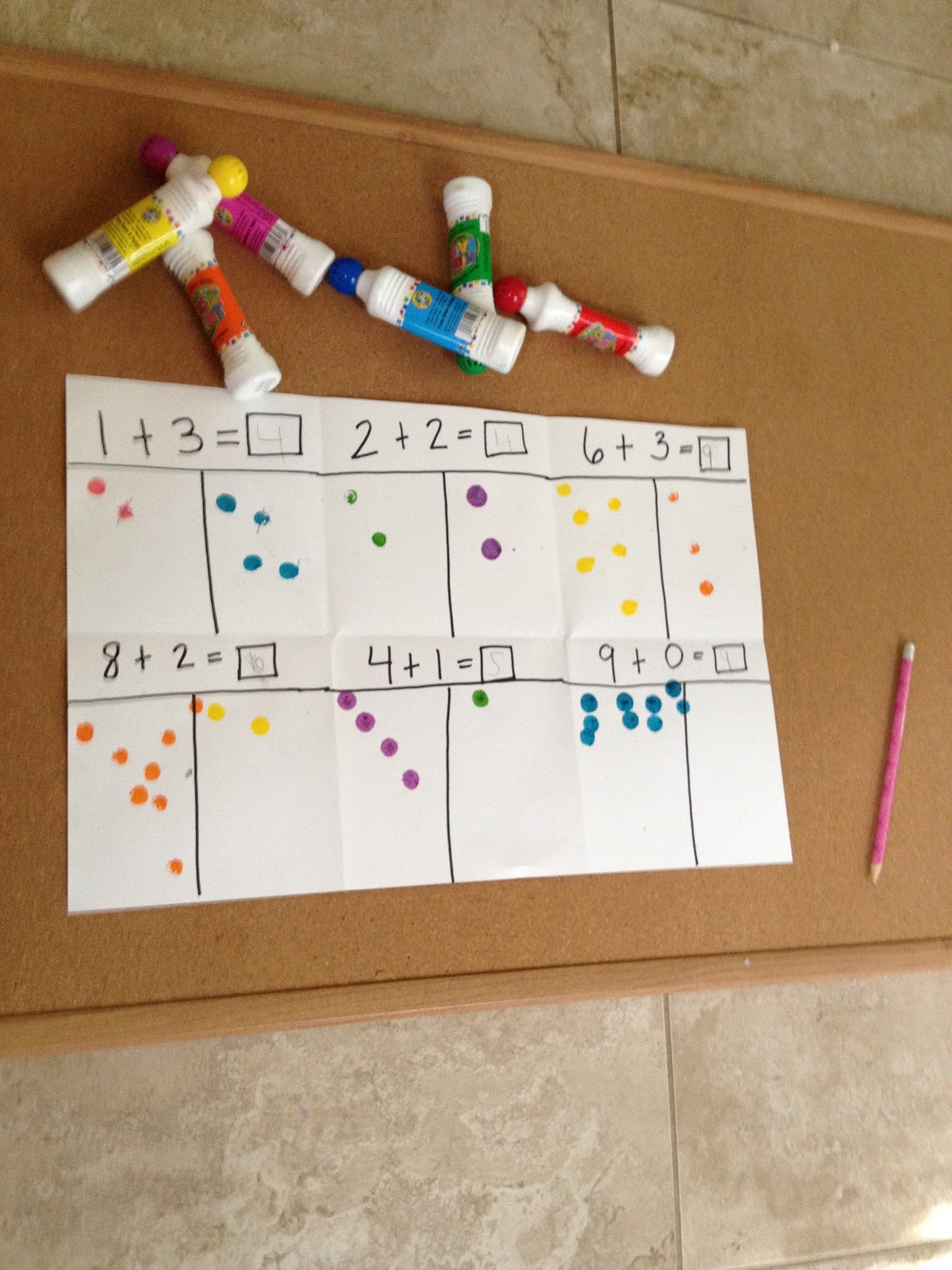 Life with my little loves Dot Paint Math