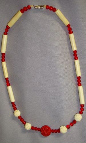 beads with cinnabar