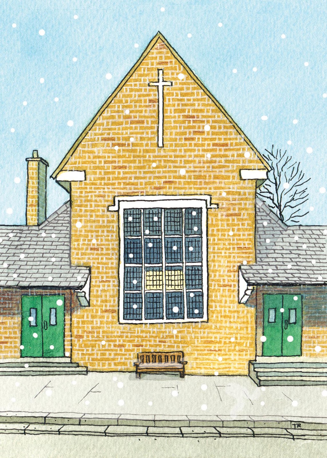Teresa Robertson, illustrator Christmas cards for Islington Centre for