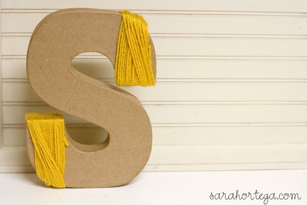 wooden letters covered in yarn wooden letters covered in yarn