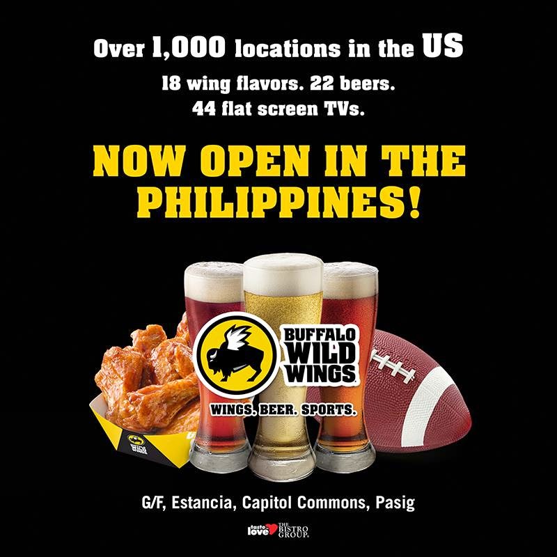 Buffalo Wild Wings Opens in Manila!