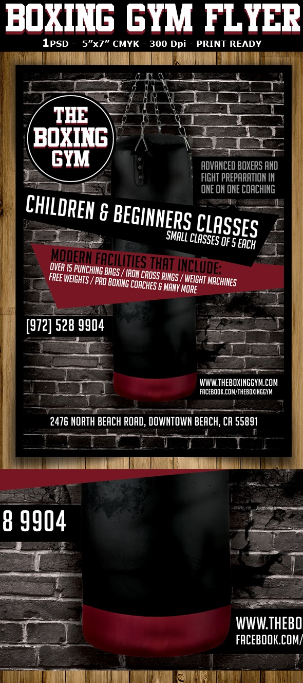 Boxing Gym Flyer Template
