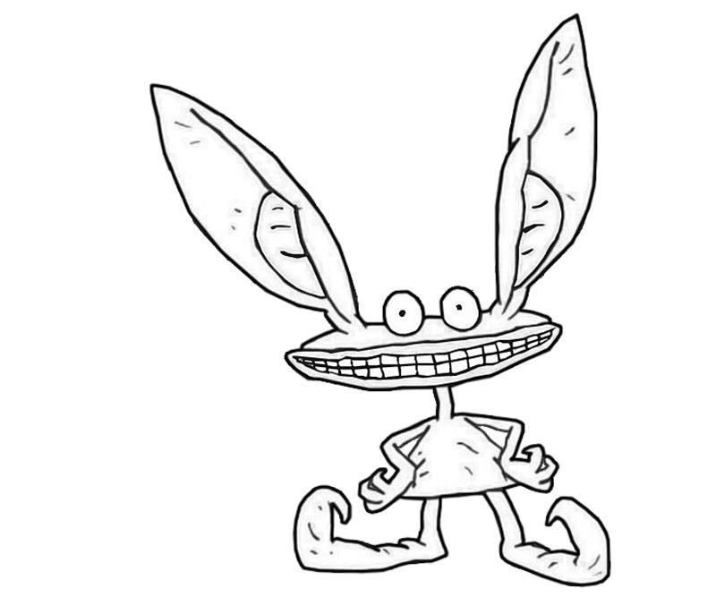 Ickis Character Coloring Pages ickis-character-coloring-pages