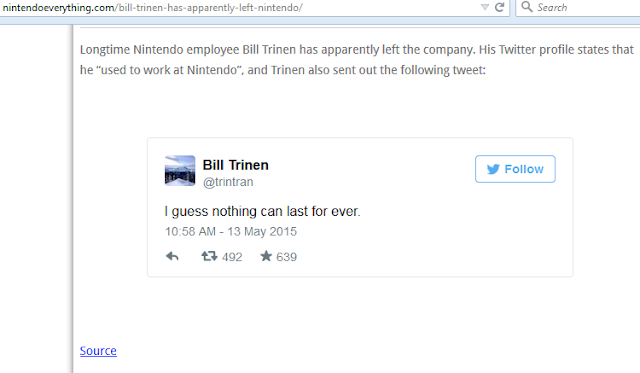 Nintendo Everything Bill Trinen Nintendo Everything Bill Trinen shoddy reporting left Nintendo