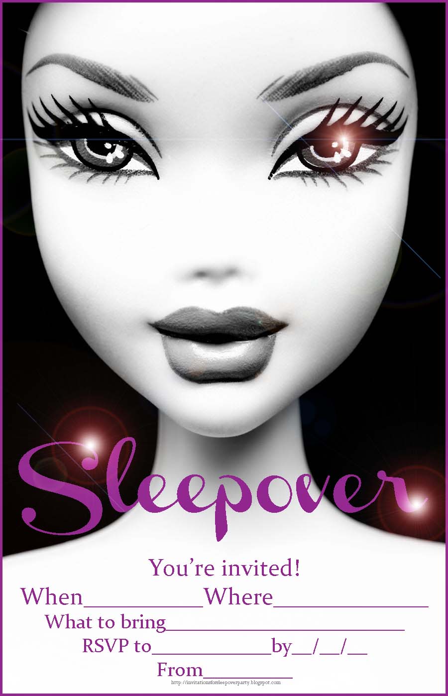 barbie coloring pages free barbie sleepover invitation invitation blanks