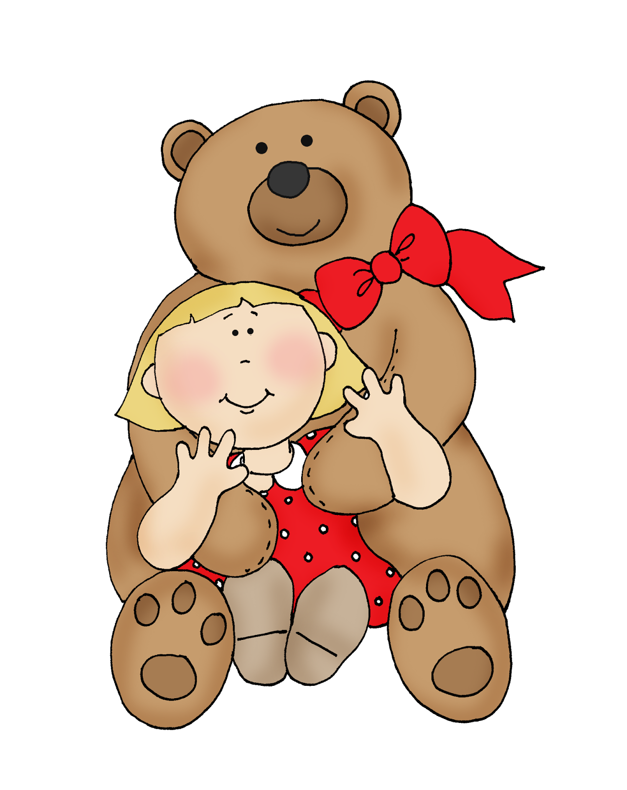 Digi stamps, Teddy bears and Dolls on Pinterest