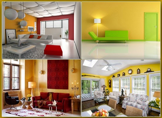 Yellow colored interiors