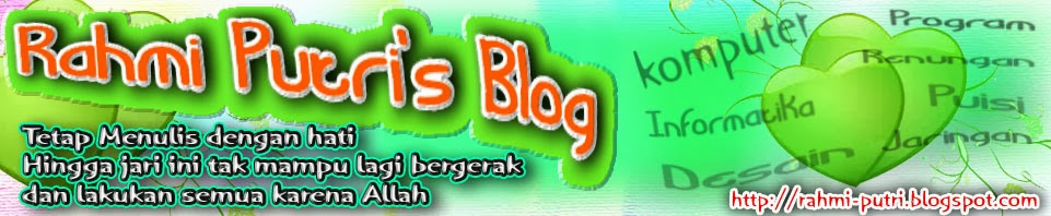 Rahmi Putri's Blog