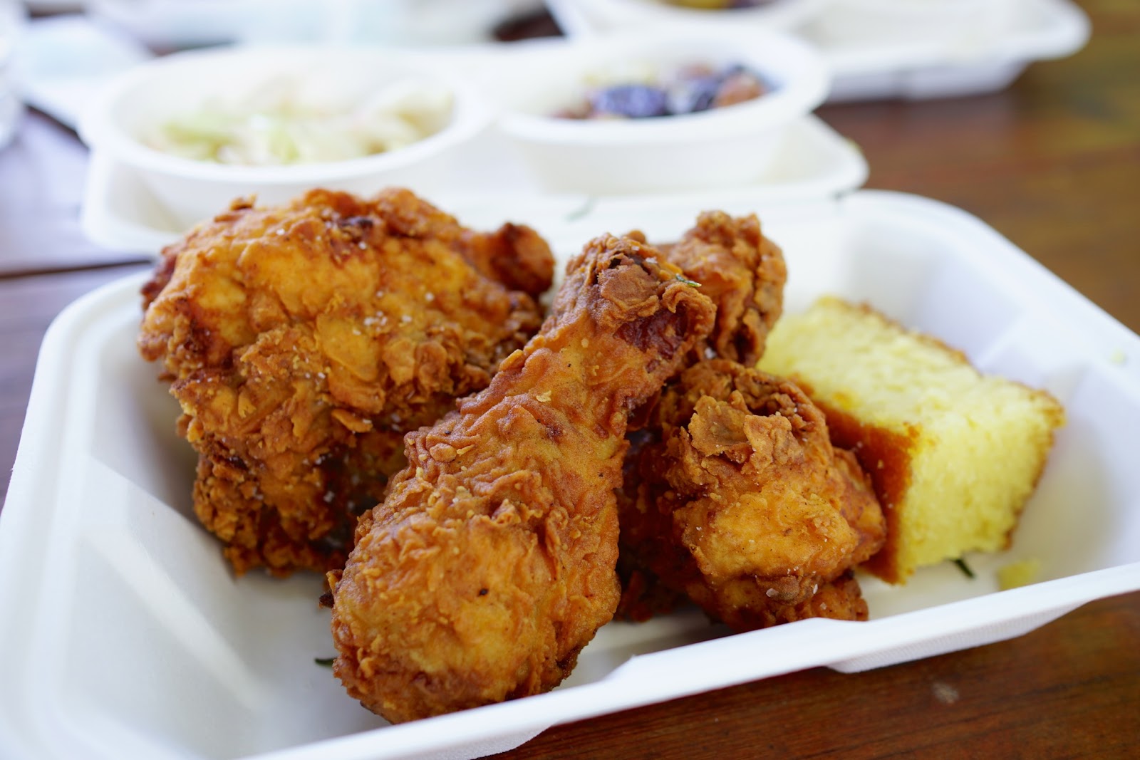 Fried chicken at Addendum, Yountville CA Good Taste is the Worst Vice