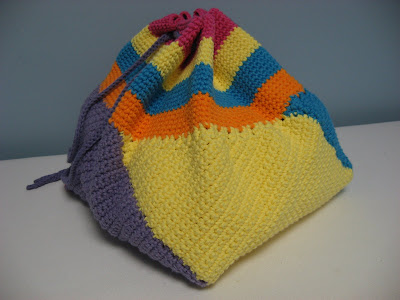 Crocheted Swirling Bag ~ So Fun!