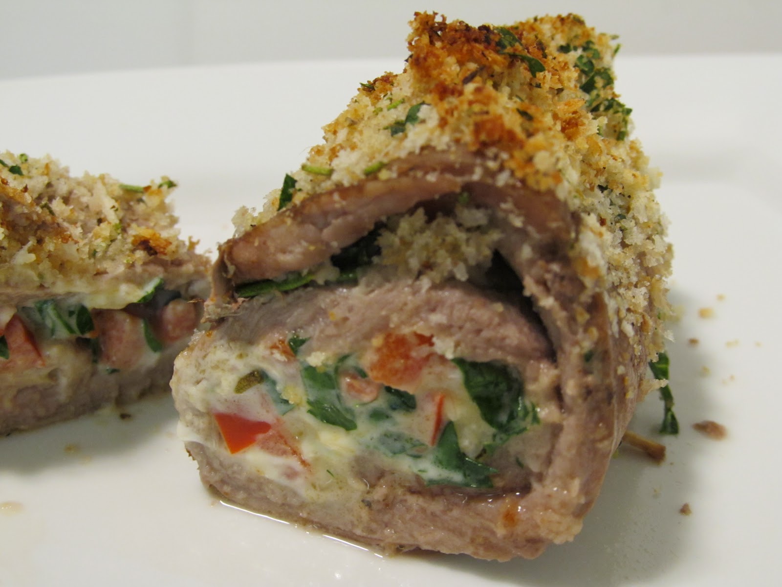 Jenn's Food Journey Horseradish Crusted Steak Roulade