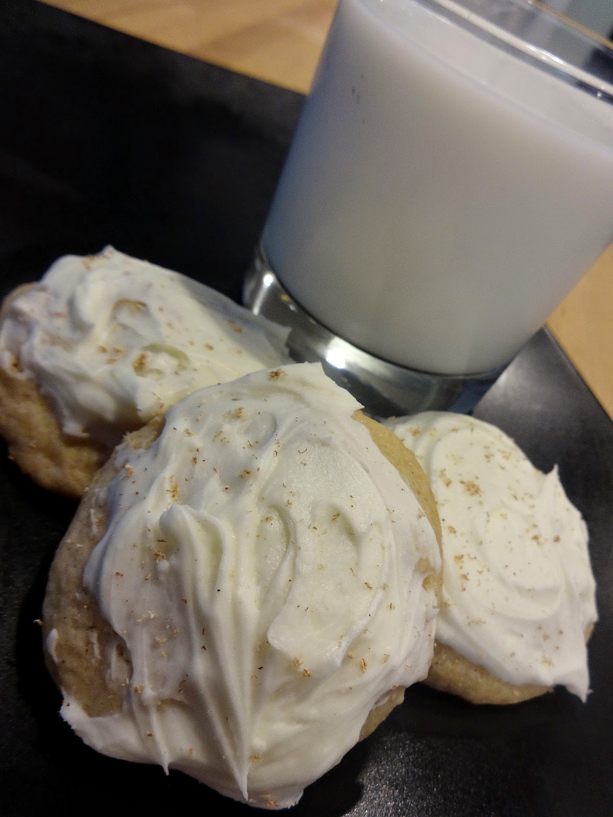 Hold the onion Frosted Eggnog Cookies