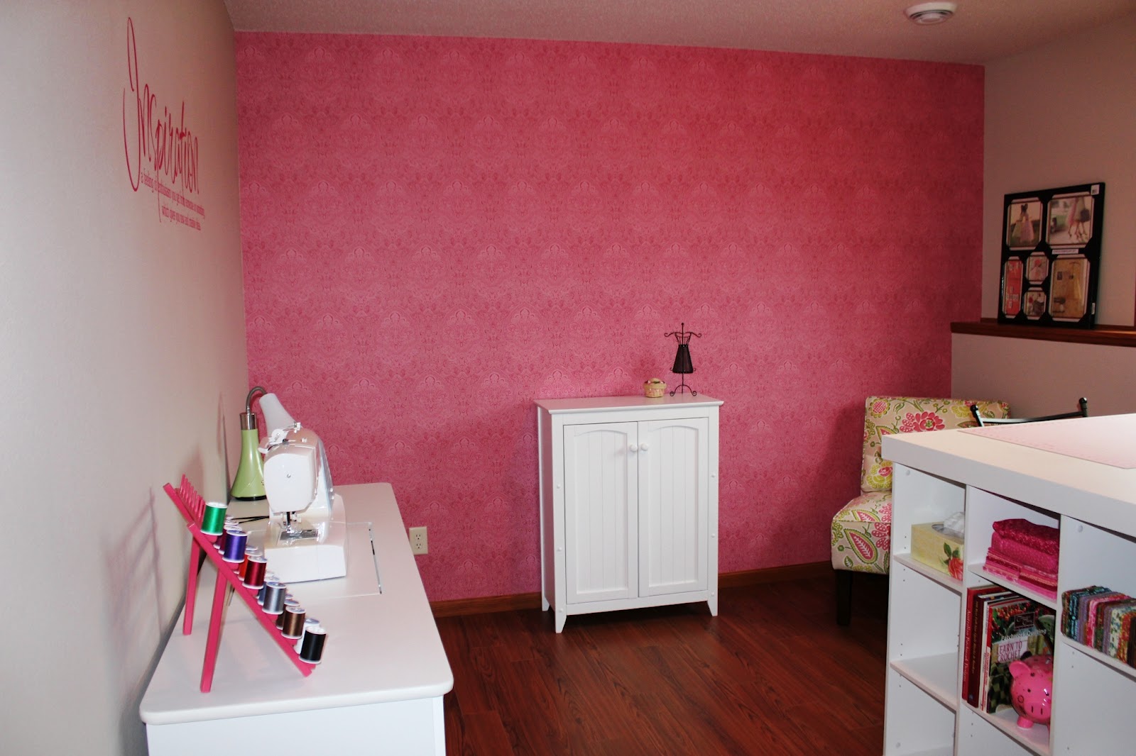 my meller Inspirational Pink Craft Room Reveal!!