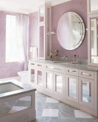 Pink Grey Bathroom