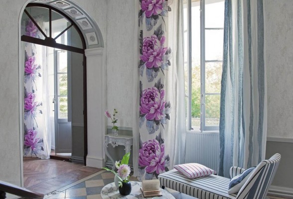 spring flower wall curtains
