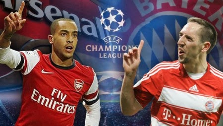 Hasil Pertandingan Arsenal vs Bayern Munchen - Liga Champions 2014