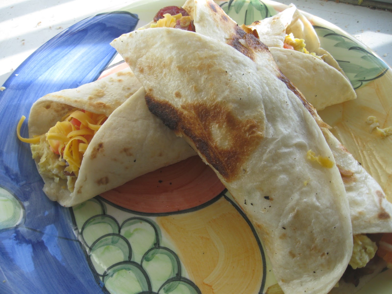 My Culinary adventures My Breakfast Burrito with a Filipino flair