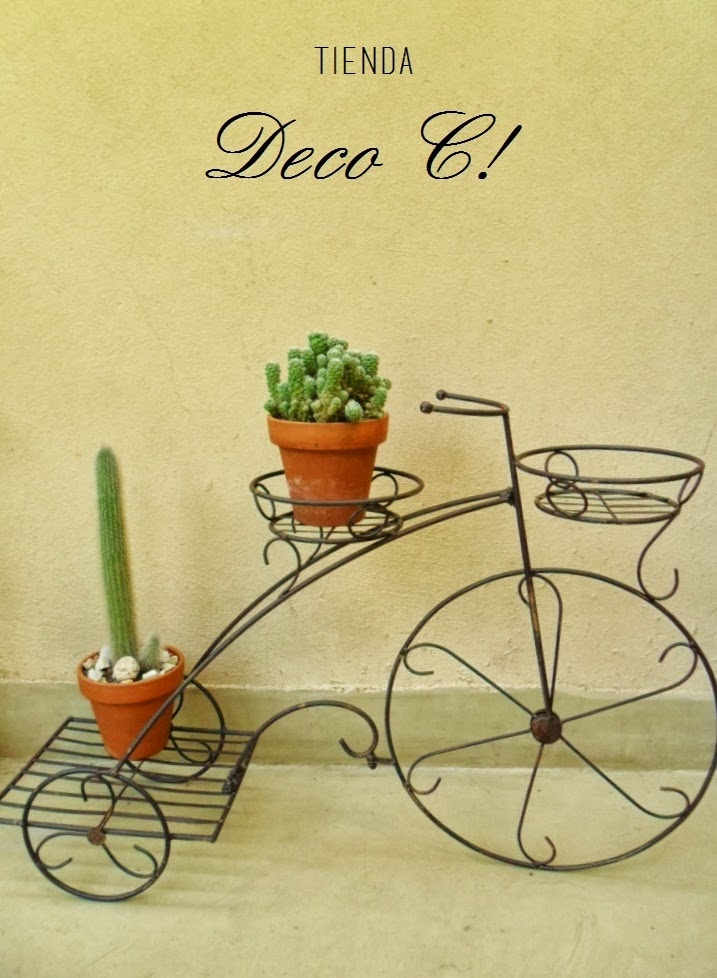 Triciclo con tres porta macetas: Tienda Deco C