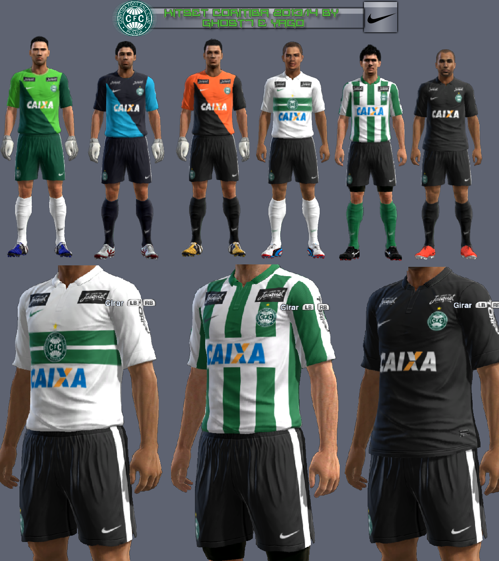 Coritiba F.C 2013/14 KitSet - PES 2013