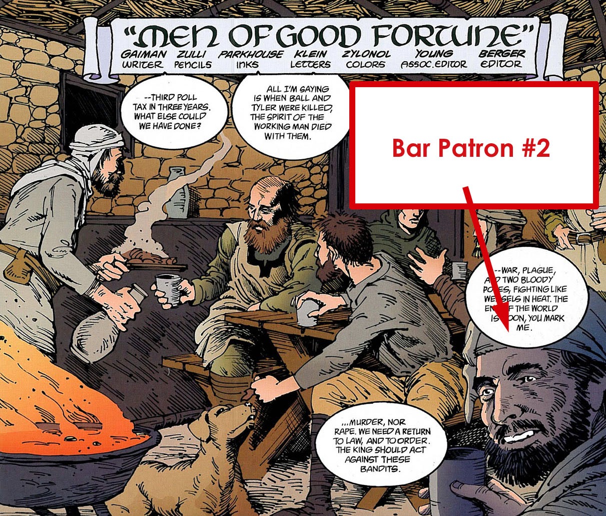 Portraits From The Sandman Universe Bar Patron 2 (illustrated by Ron