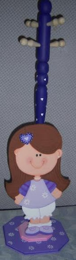 Mente Creativa: PERCHEROS NIÑA EN COUNTRY