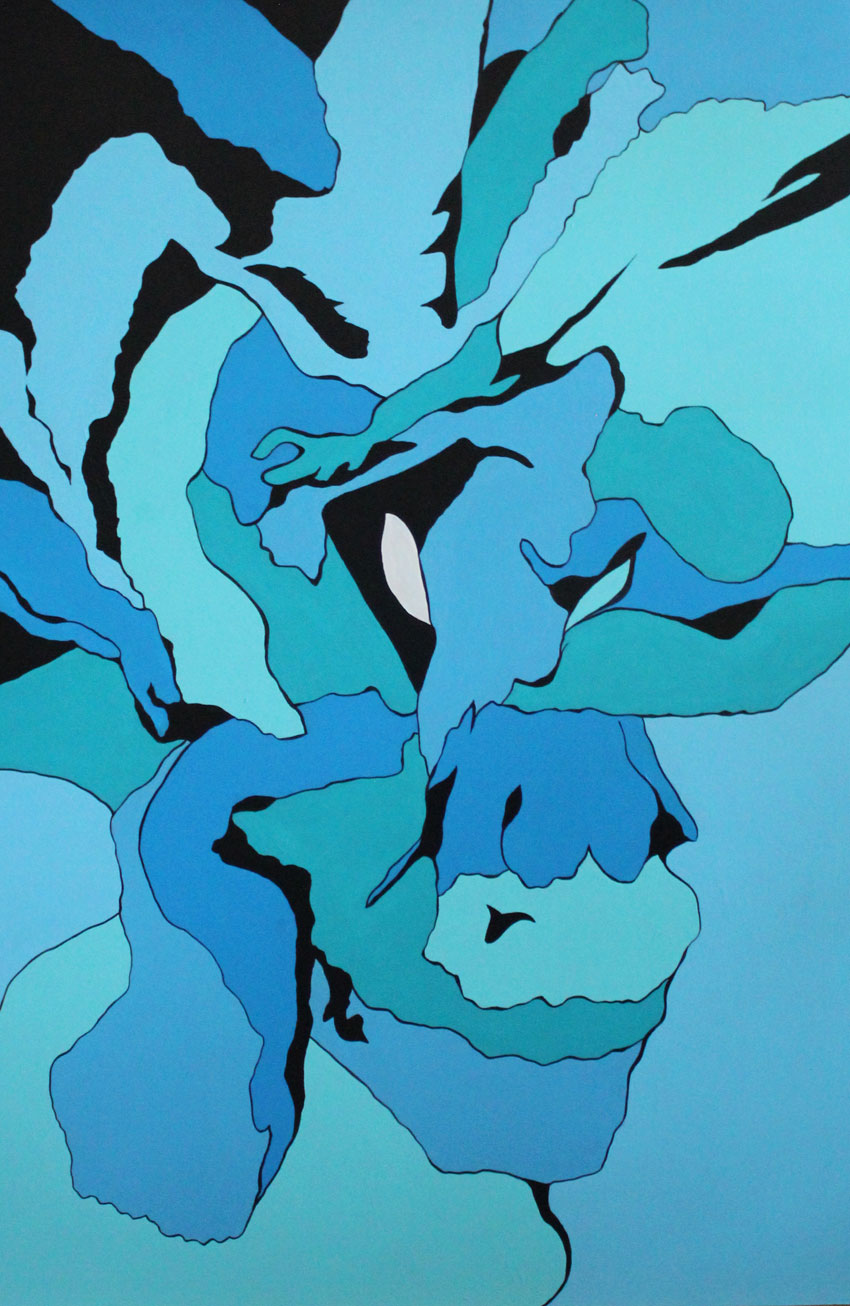 365 Projects O'Keeffe Inspired Painting Of A Carnation, Day 2