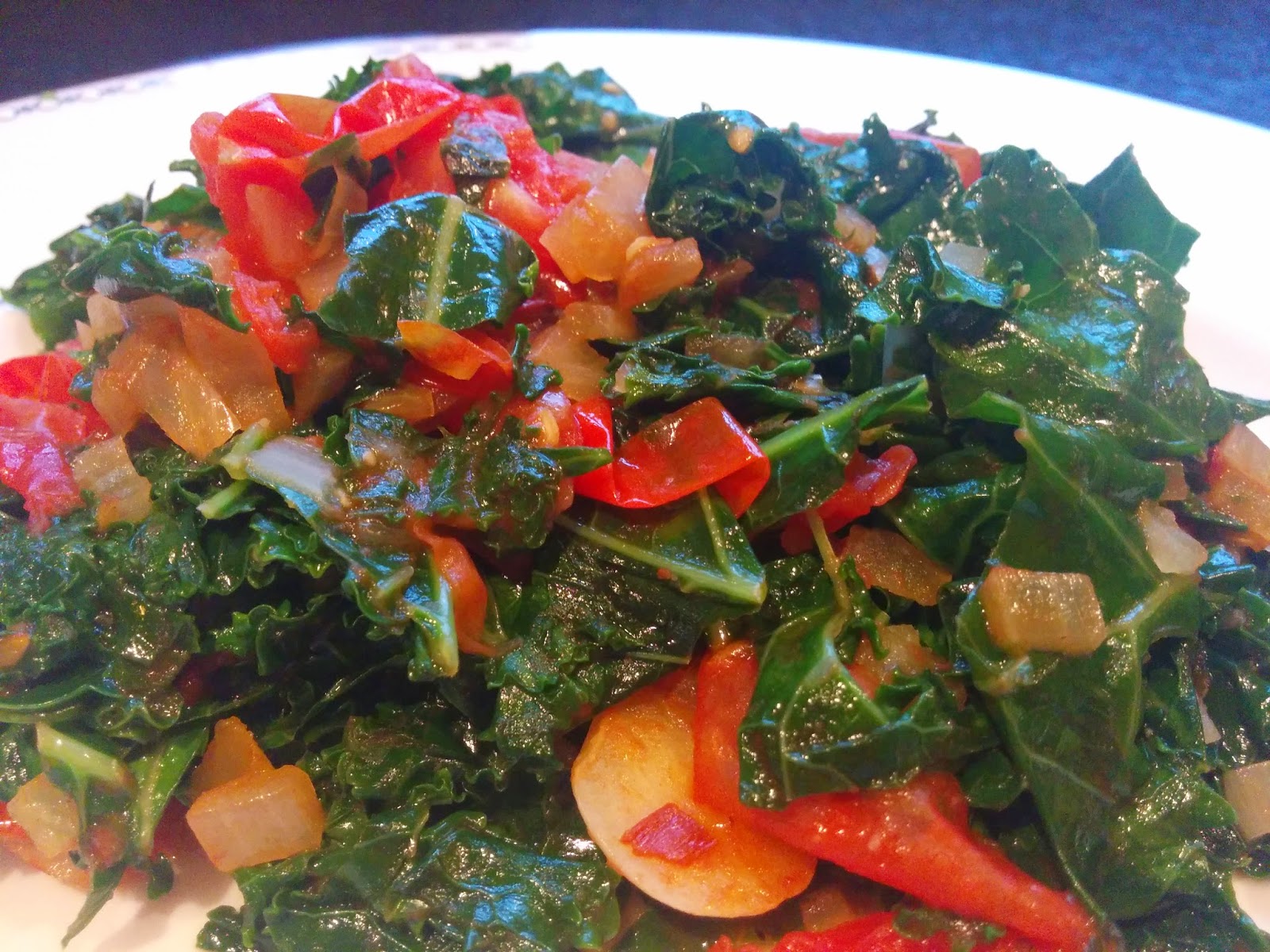Got it, Cook it Sauteed Kale with Garlic & Cherry Tomatoes
