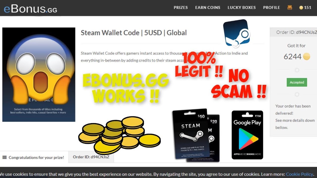 Get Any Game Your Want On Ebonus Gg 100 Works With Proof No