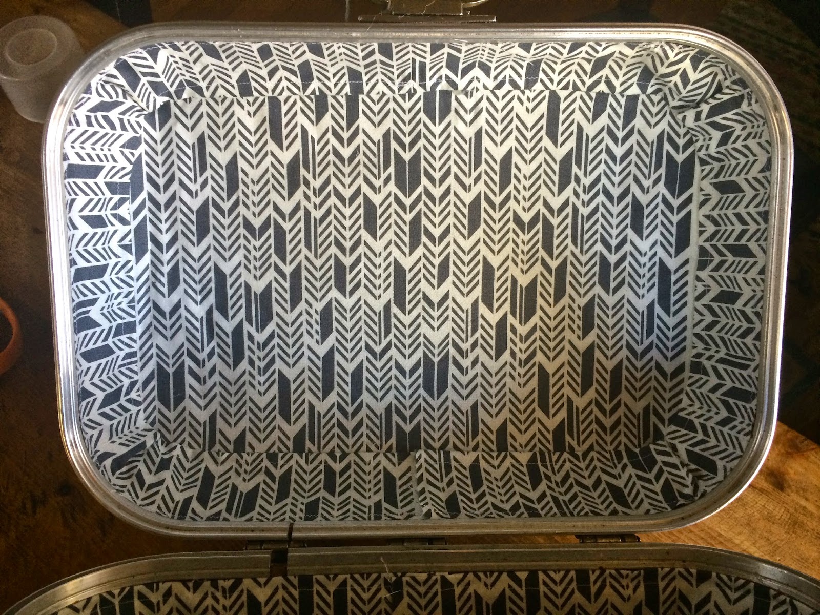 How to recover a vintage train case - Ivy & Co. How to recover a vintage train case - Ivy & Co.