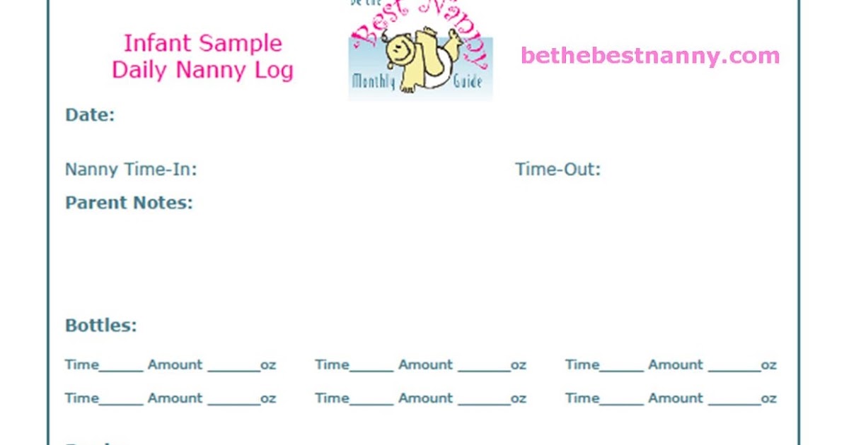 baby daily report sheet