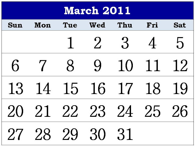 march and april calendars 2011. CALENDAR 2011 MARCH AND APRIL