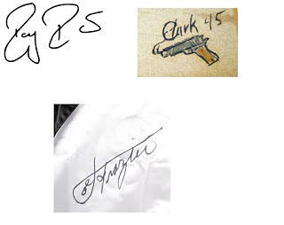 3 firmas con dibujos inconscientes Grafología