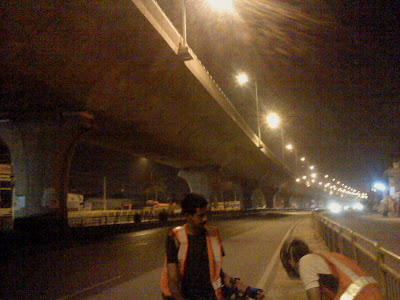 Electronics City Expressway Electronics City bangalore Expressway at Night by Cycle