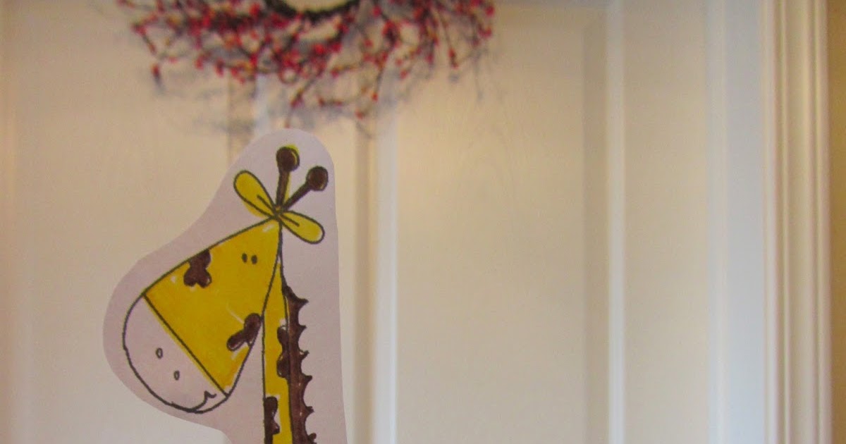 Spring Time Treats Clothespin Giraffe (free printable)