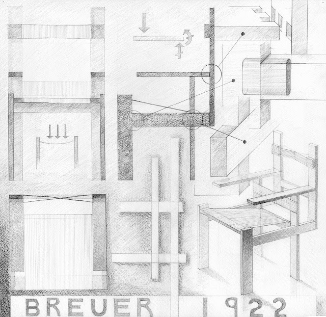 Marcel Breuer slatted chair from 1922