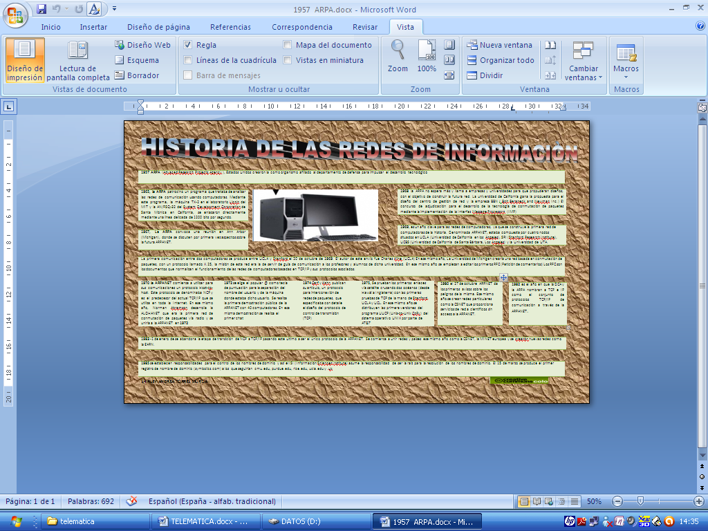TELEMATICA Y REDES ¿QUE ES UN INFOGRAMA?