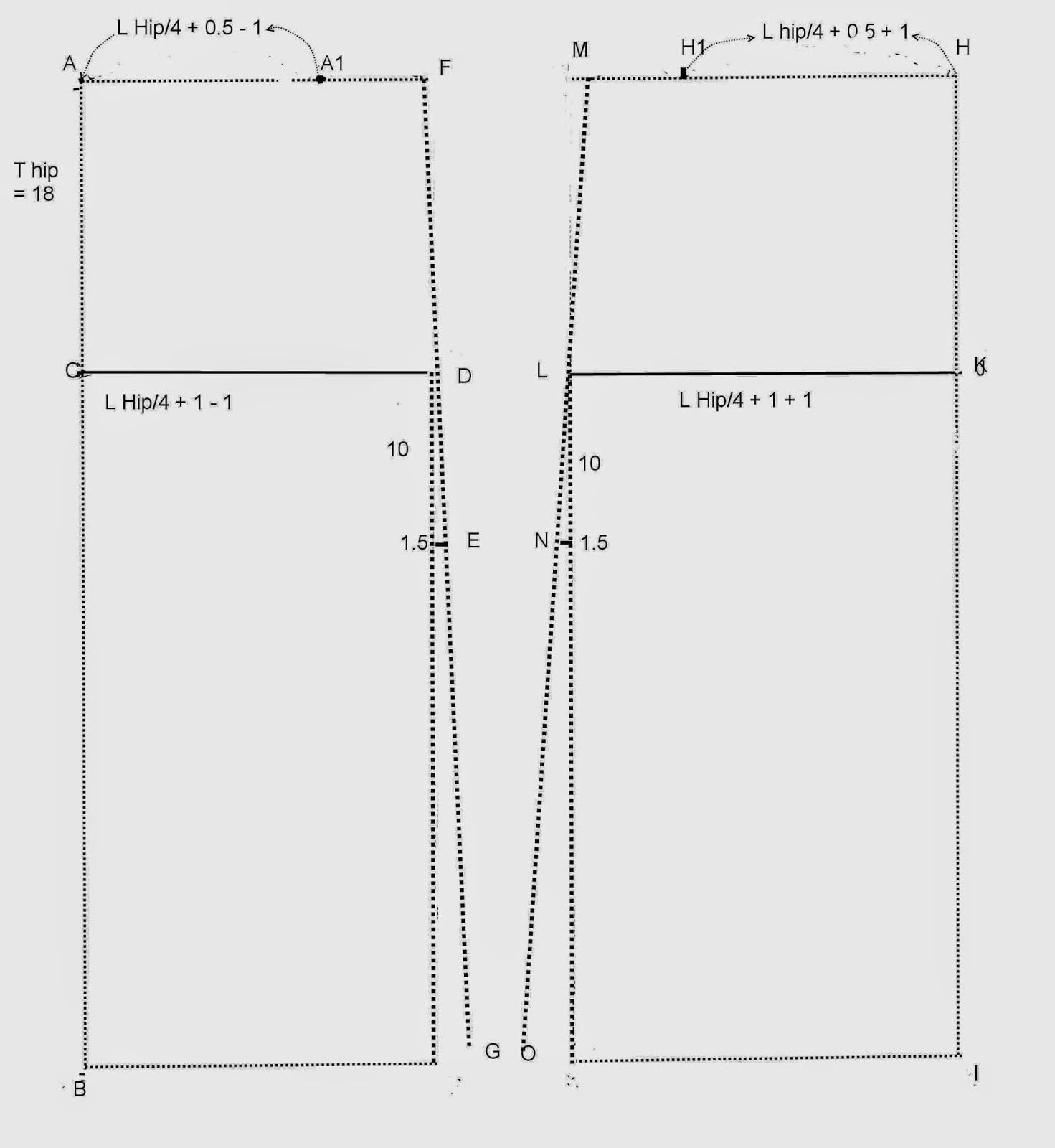 My Hobby Membuat pola dasar rok