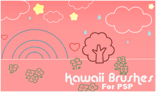 Delicados Pinceles Kawaii para Paint Shop Pro