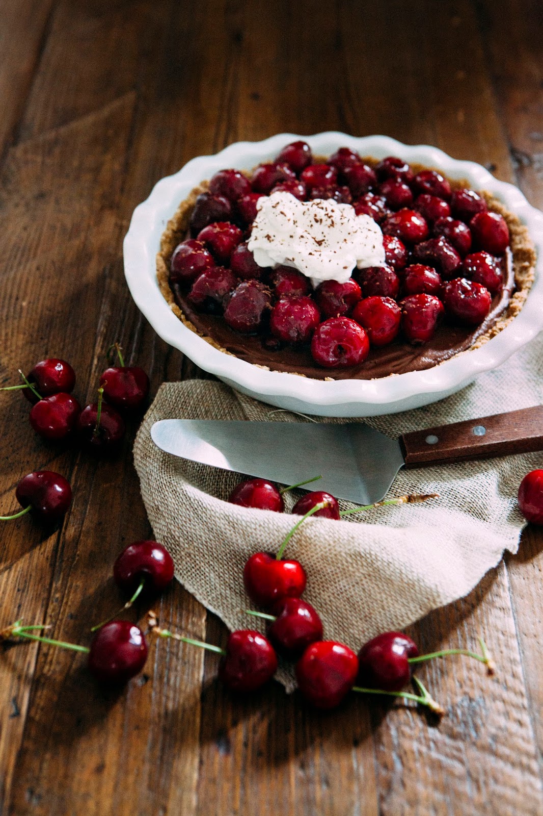 NoBake Graham Cracker Crust for Chocolate Mascarpone Cherry Pie