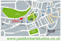 Map of the Paddock Art Studios in Lewes, East Sussex