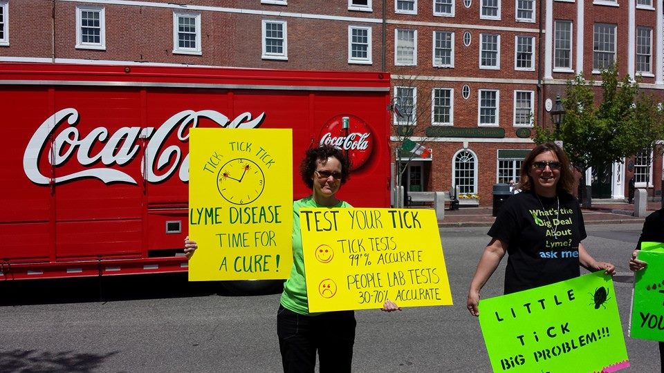 Worldwide Lyme Disease Awareness Protest 2014 New Hampshire in the
